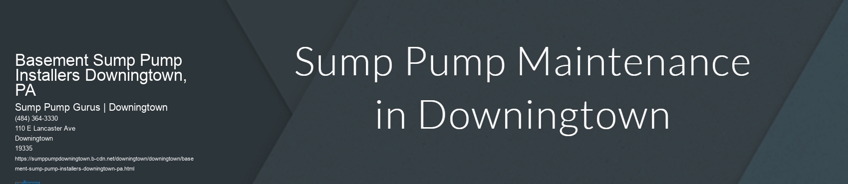 Basement Sump Pump Installers Downingtown, PA