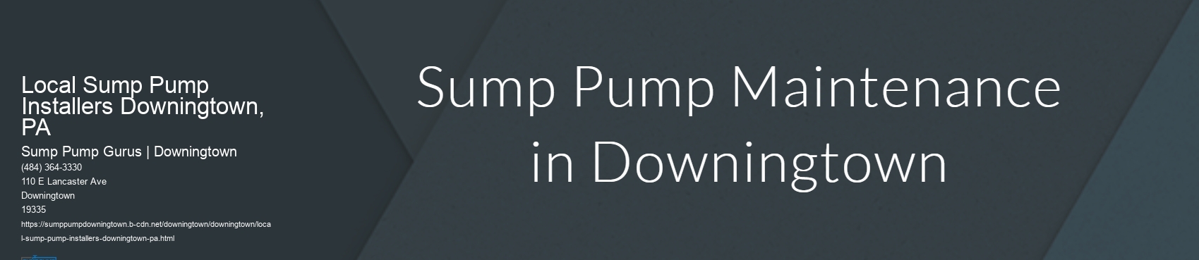 Local Sump Pump Installers Downingtown, PA