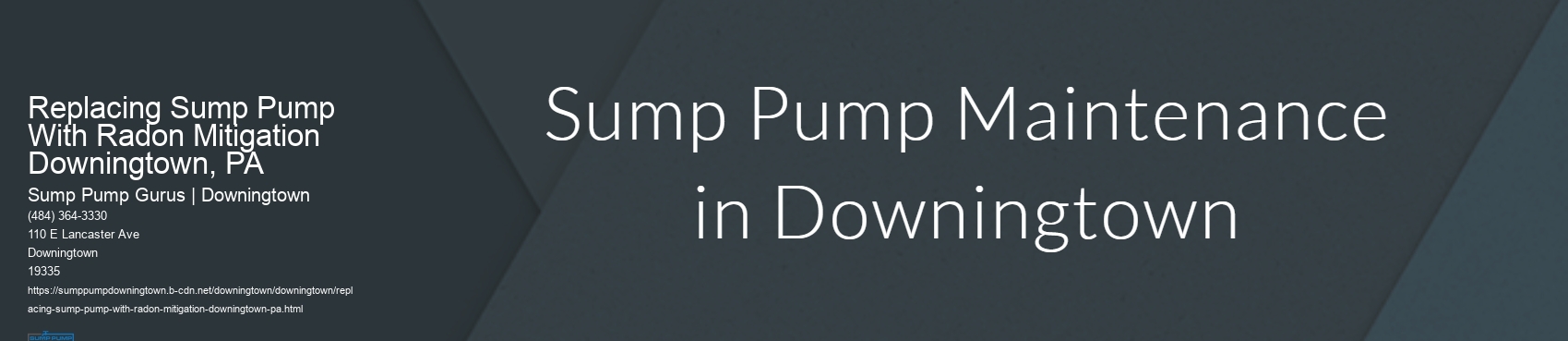 Replacing Sump Pump With Radon Mitigation Downingtown, PA